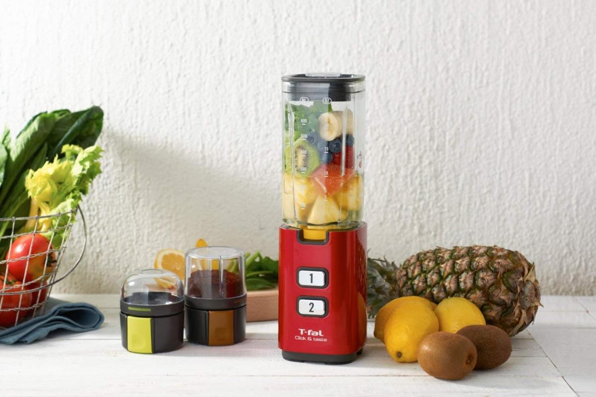 ティファール ミキサー  クリック&テイスト  ルビーレッド BL143GJP