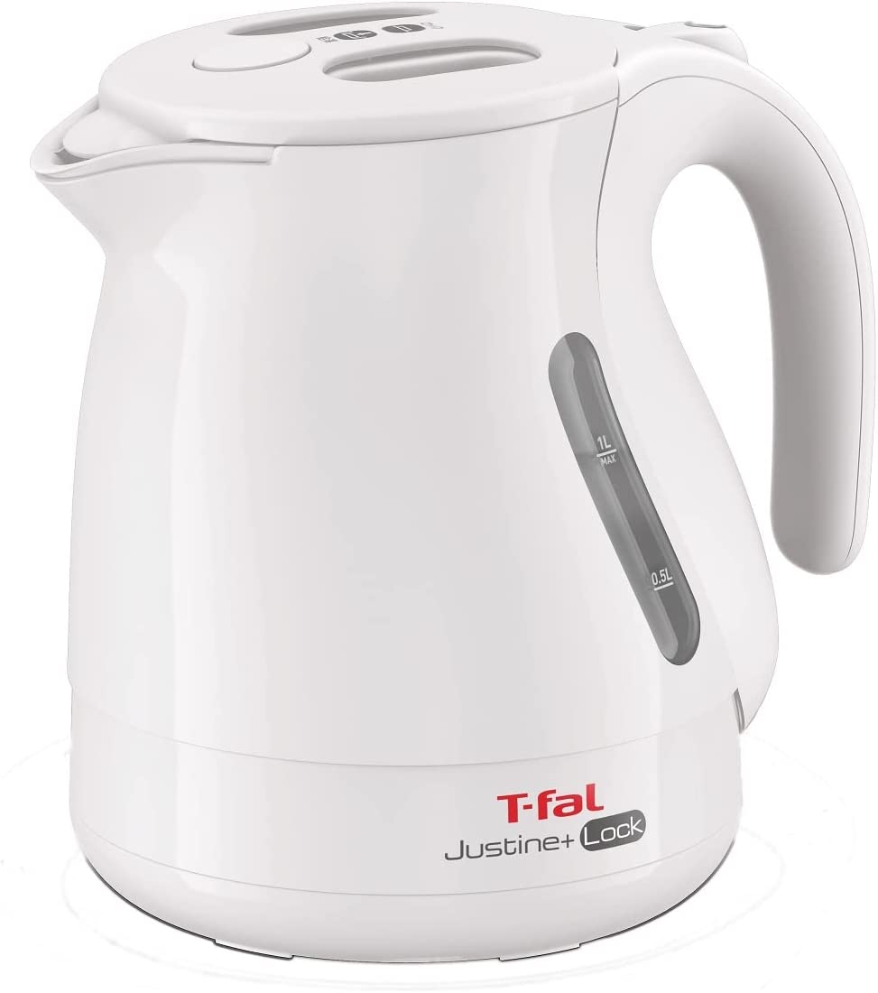 ティファール 電気ケトル 1.0L 転倒お湯もれロック ジャスティン プラス ロック ホワイト KO4421JP
