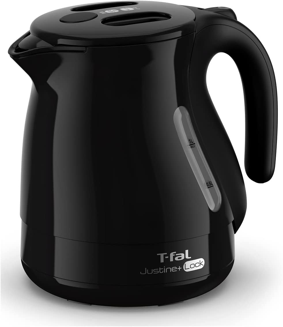 ティファール 電気ケトル 1.0L 転倒お湯もれロック ジャスティン プラス ロック ブラック KO4428JP