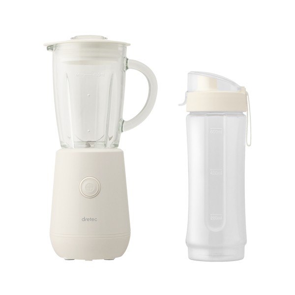 ドリテック ボトル付きミキサー ミクシス ホワイト MX-903 WT