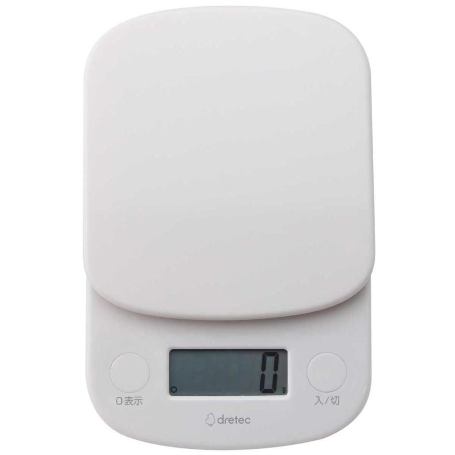 ドリテック デジタルスケール 1kg ホワイト KS-631(WT)