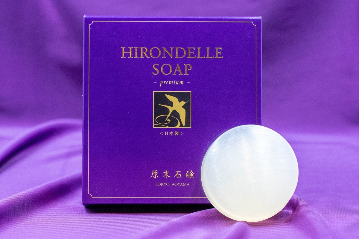 GEMMATSU 原末石鹸 イロンデルソープ プレミアム 85g (泡立てネット付) 日本製 HSO-P01