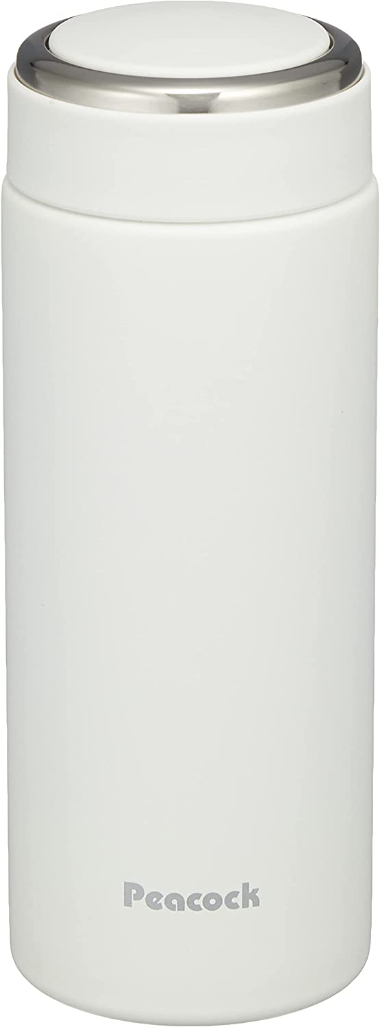 ピーコック 水筒 マグ ボトル 容量 真空断熱二重構造 スポーツドリンク 対応 保冷 保温 魔法瓶 シルキー ホワイト 0.35L AKW-35(W)