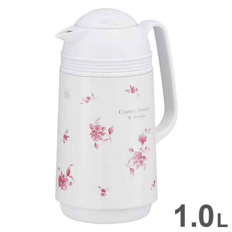 ピーコック ハンディポット 1.0L カントリーフラワー GHD-100(FLC)