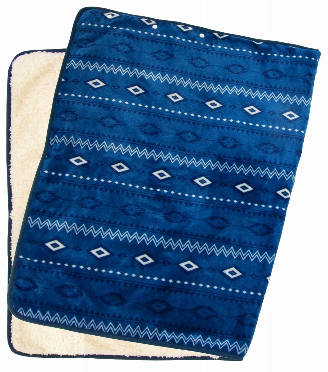 ゼピール どこでもあったかブランケット DAB-B11L-BL