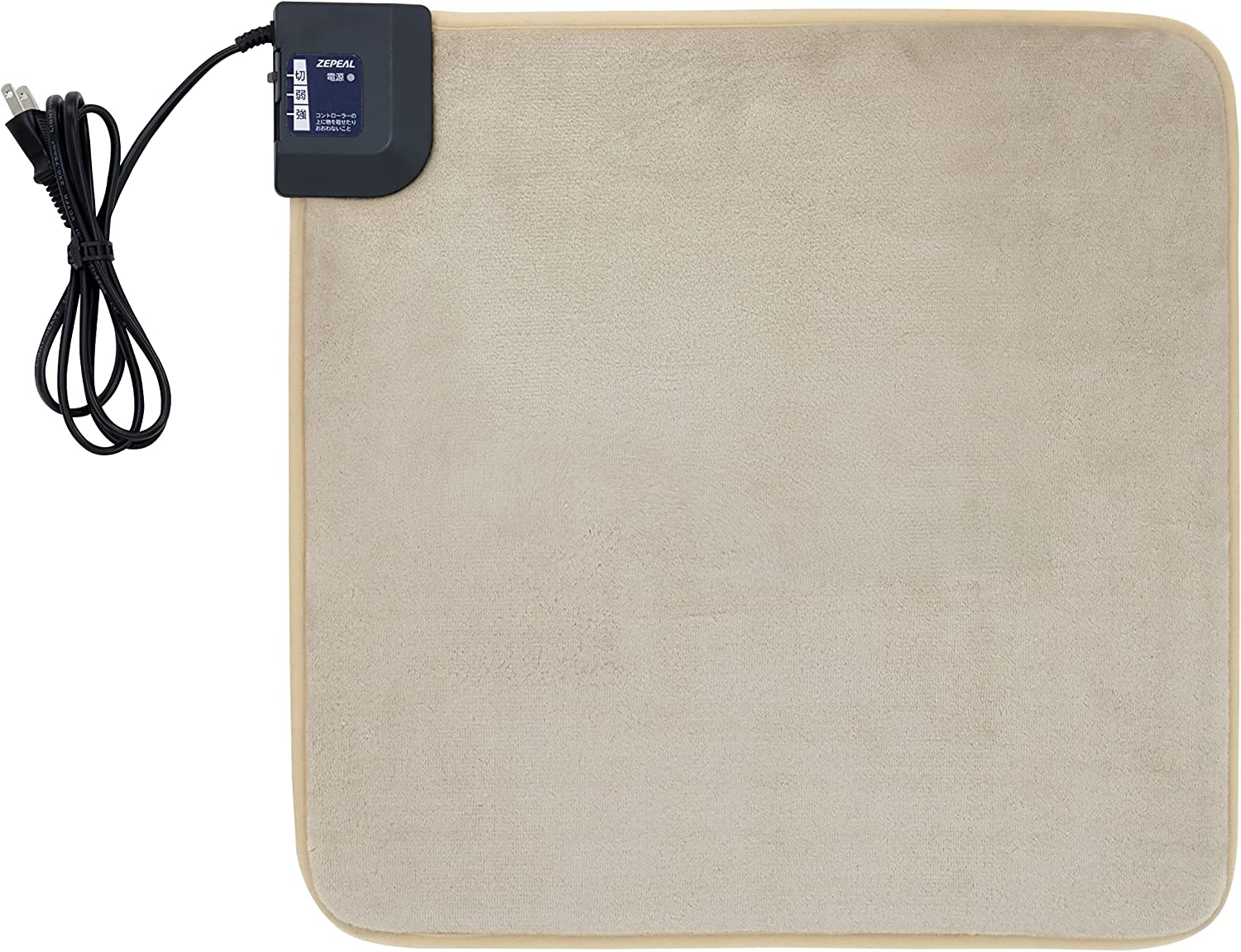 ゼピール フランネル素材の電気ミニマット 45×45cm DHM-Y45FFM-CN